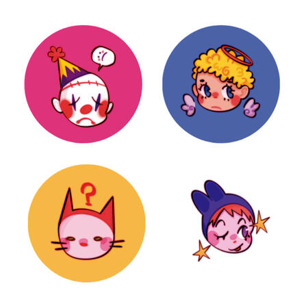 sticker redondo 25mm (0,50€ u.)